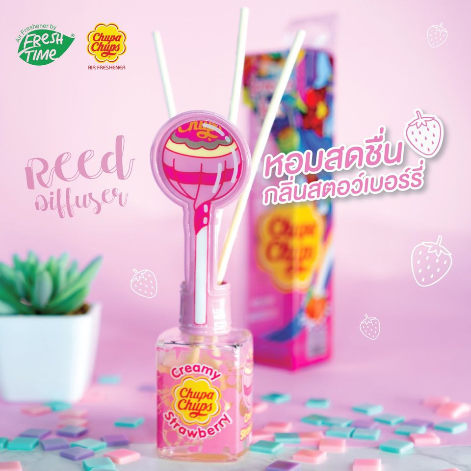 Chupa Chups x FreshTime 泰國 珍寶珠 家居擴散香瓶套裝 30ml