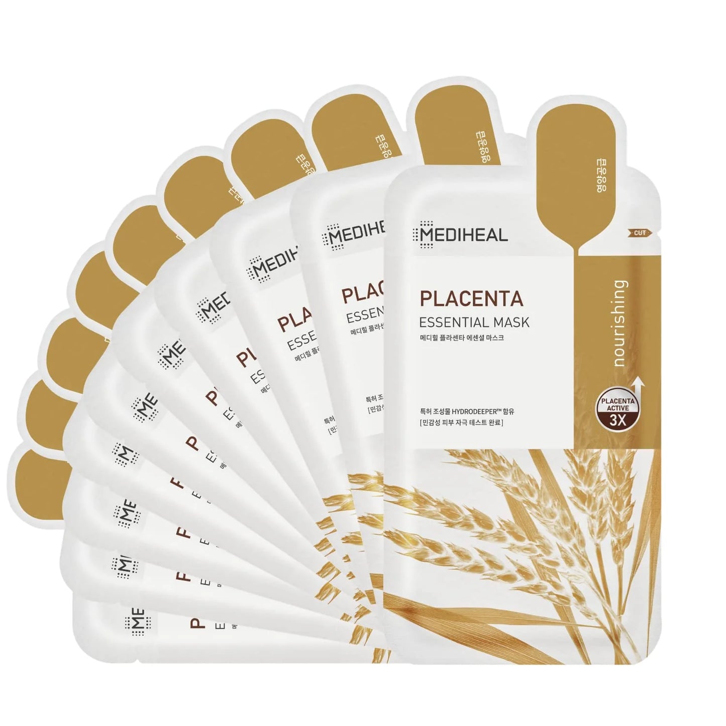 Mediheal 韓國 3x植物胎盤素活膚抗衰老精華面膜 10片
