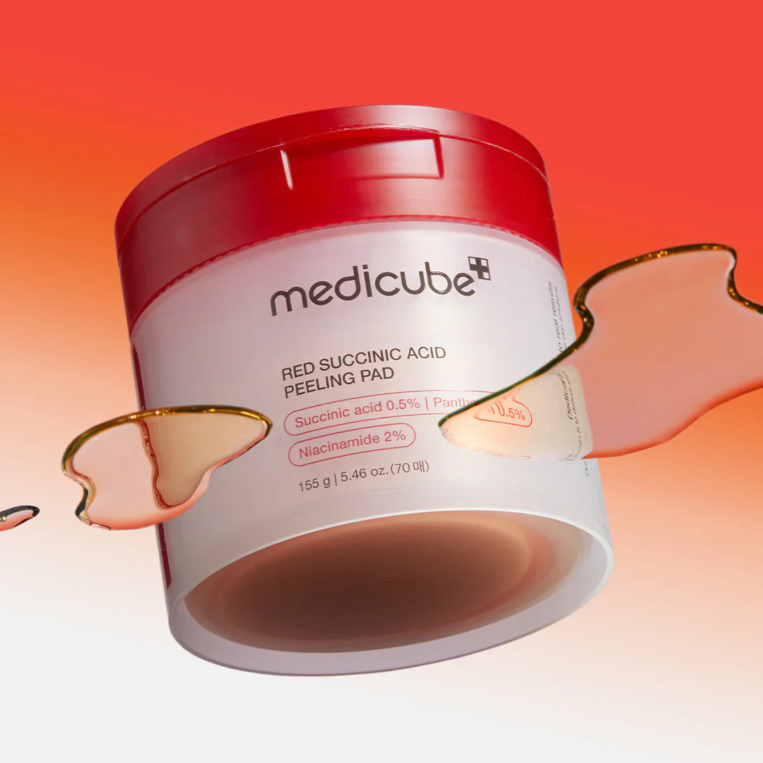 Medicube 韓國 琥珀酸煥顏去角質棉 70片