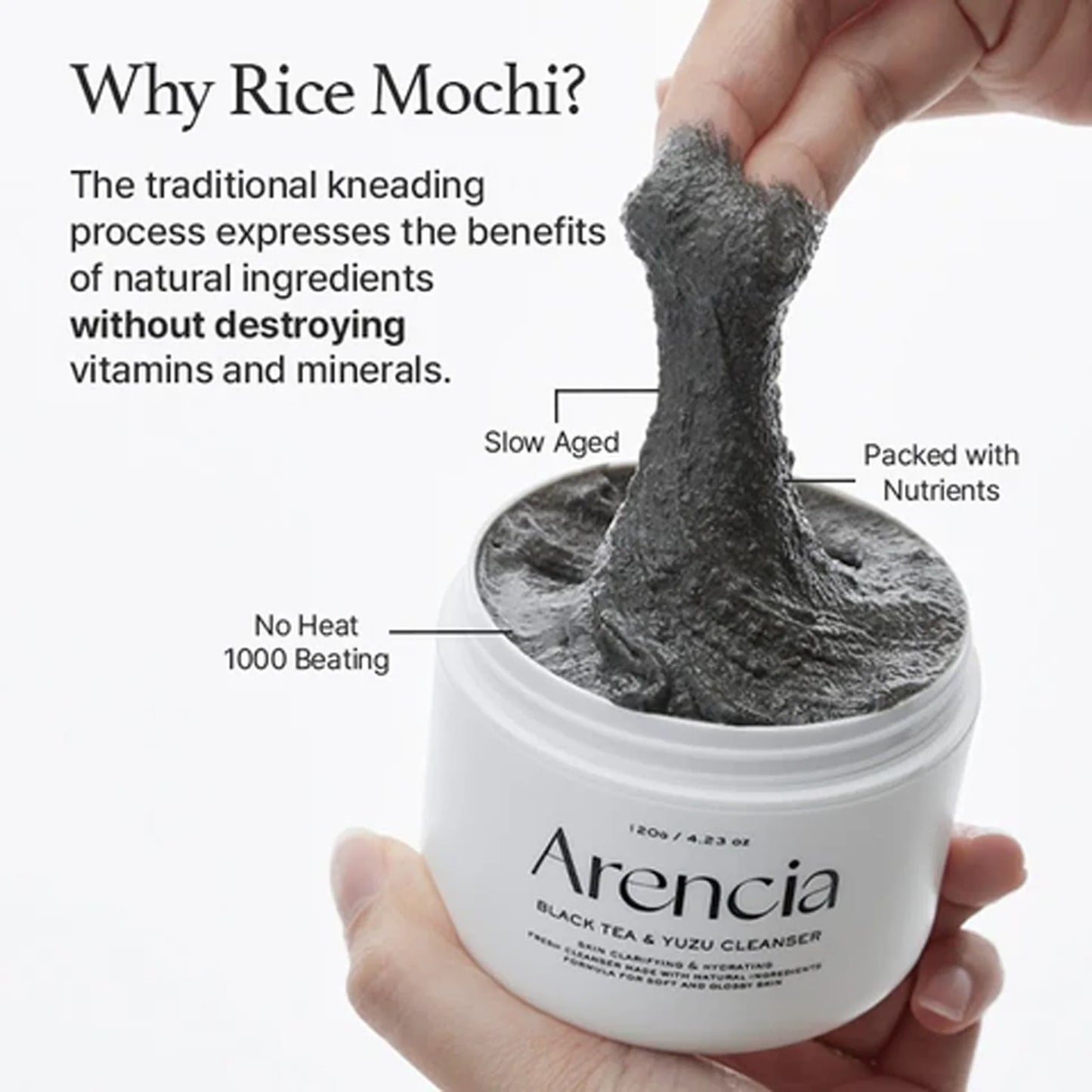 Arencia 韓國 紅茶+柚子年糕年糕潔面乳 120g