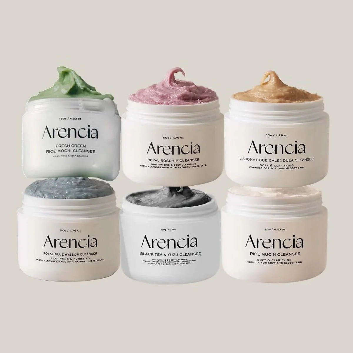 Arencia 韓國 米黏蛋白年糕潔面乳 (保濕) 120g