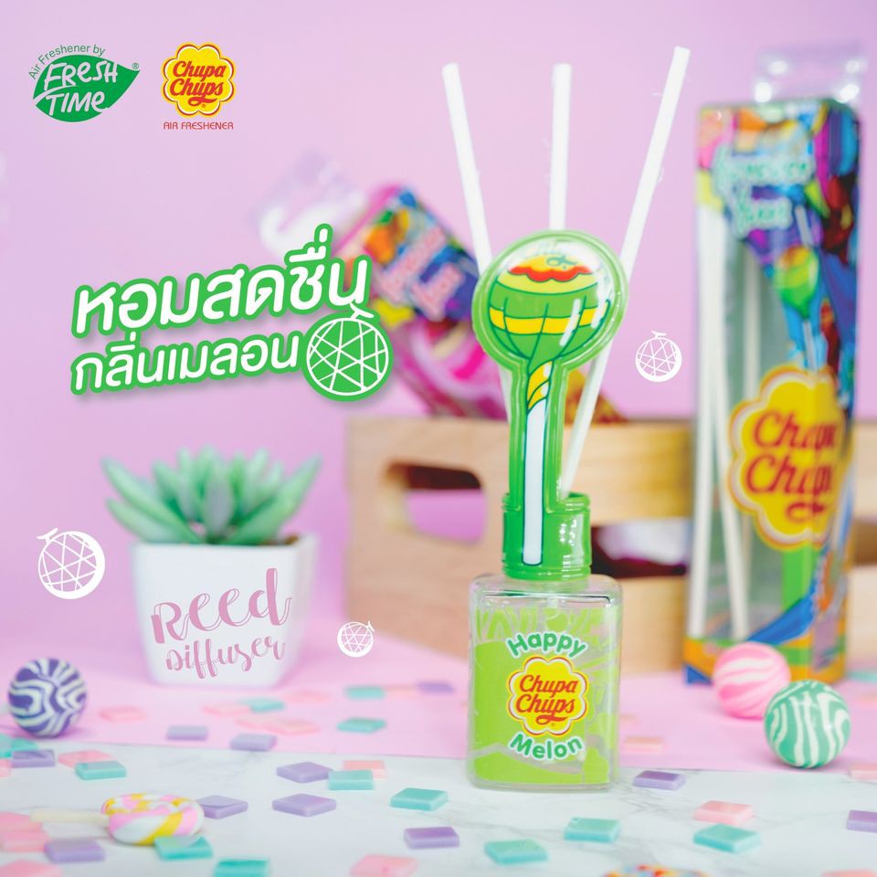 Chupa Chups x FreshTime 泰國 珍寶珠 家居擴散香瓶套裝 30ml