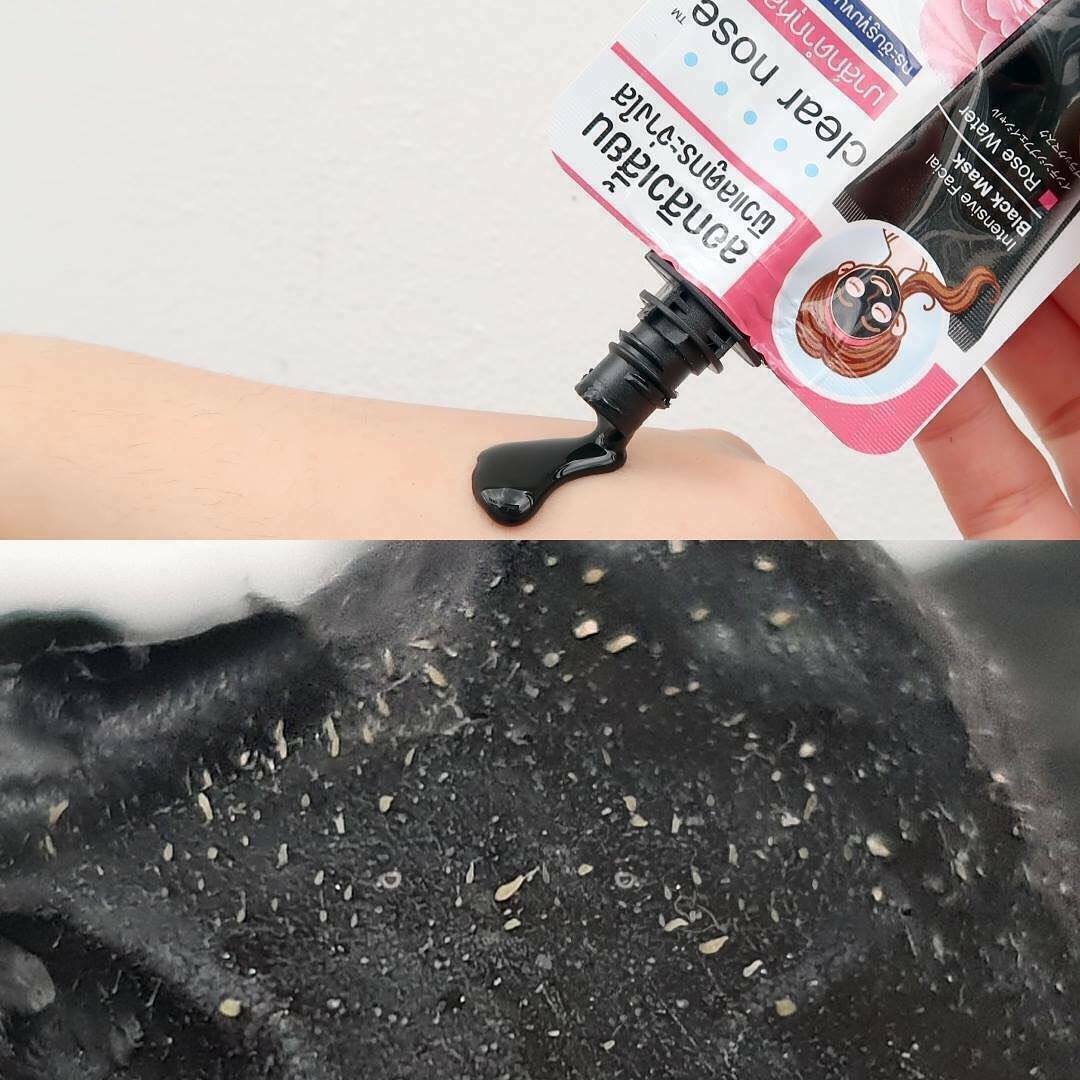 CLEAR NOSE Rose Water Intensive Facial Black Mask 12g