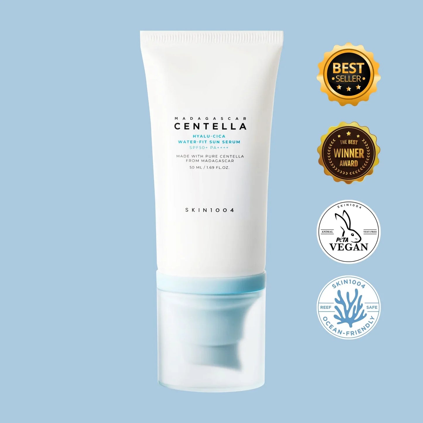 Skin1004 Madagascar Centella Hyalu-Cica Water-Fit Sun Serum SPF50+ PA++++ 50ml