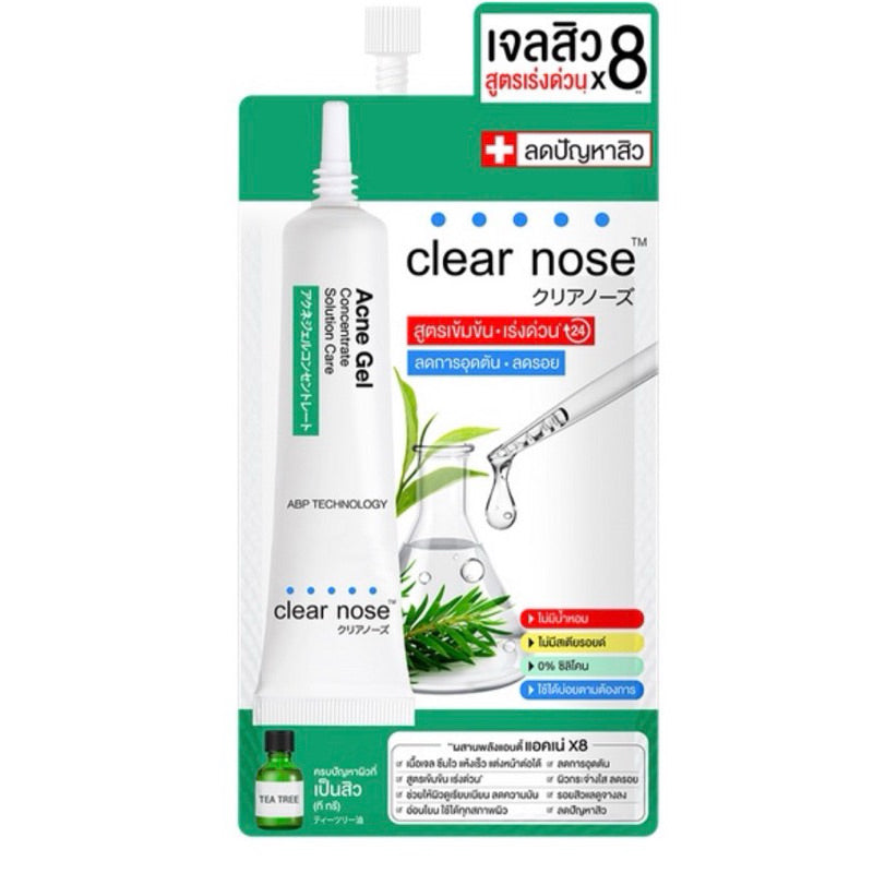 CLEAR NOSE Tea Tree Alcohol-Free Acne Gel Concentrate Solution 4g