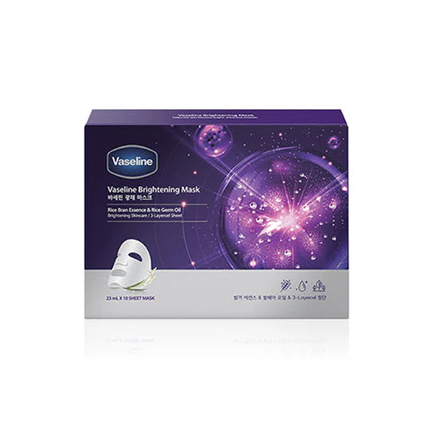 Vaseline Milky White Serum Brightening Mask 10ea