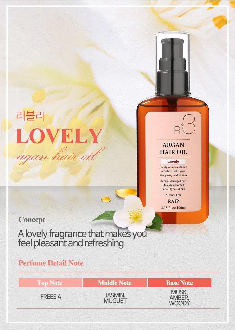 RAIP 韓國 R3 摩洛哥堅果髮尾油 (甜美花香) 100ml