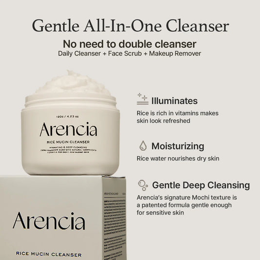 Arencia Rice Mucin Moisturizing Cleanser 120g