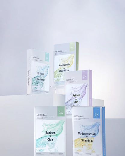 Mediheal Niacinamide Glutathione Derma Synergy Wrapping Mask 4ea