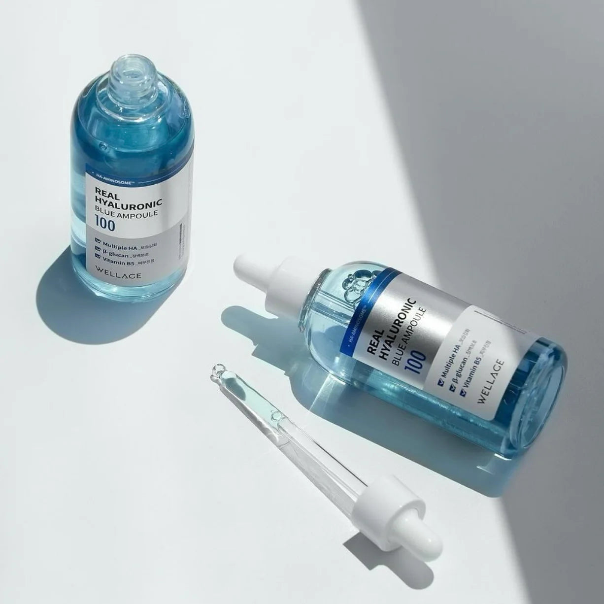 WELLAGE 韓國 100%純透明質酸保濕精華套裝 60ml + 60ml