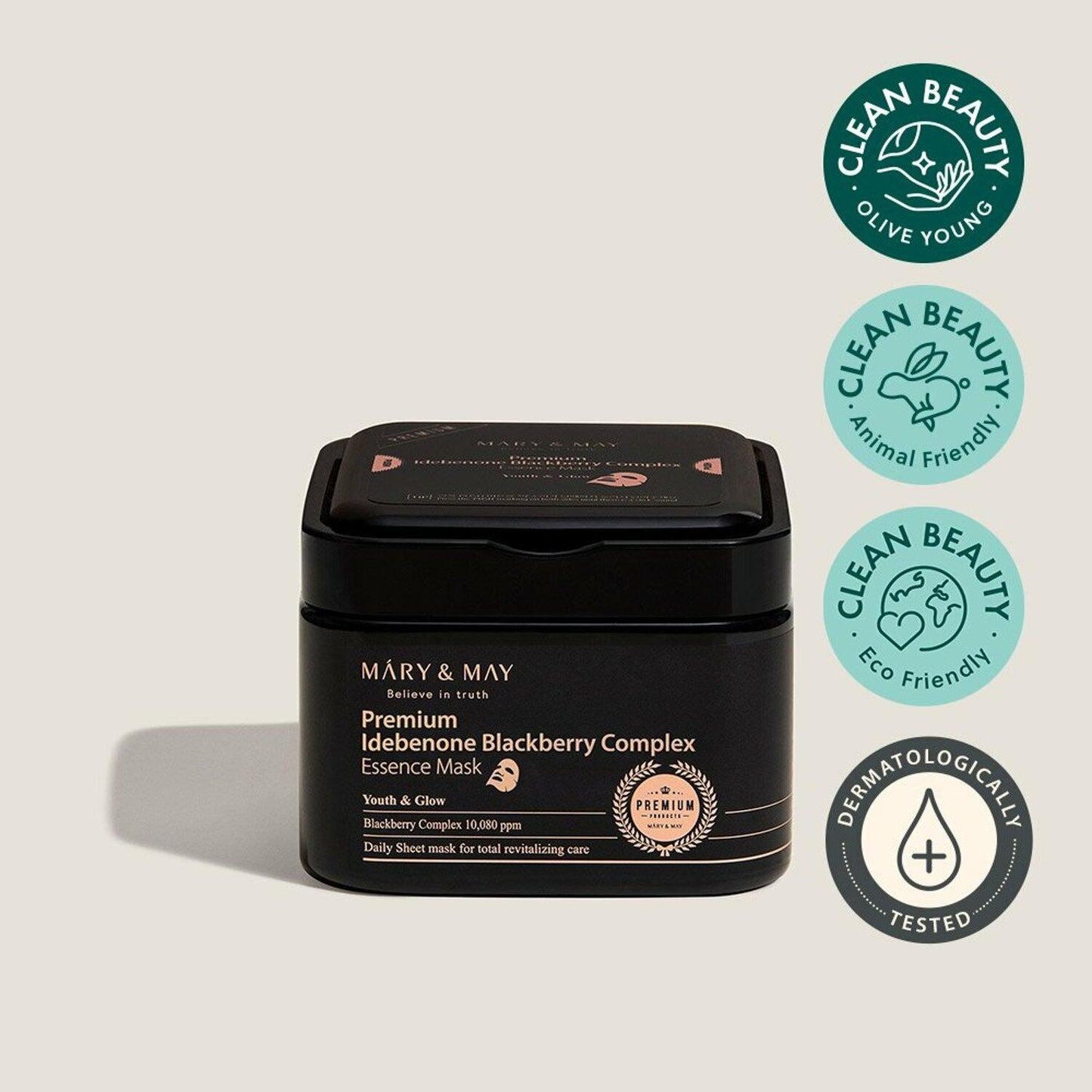 MARY & MAY Premium Idebenone Blackberry Complex Essence Mask 20ea/250g