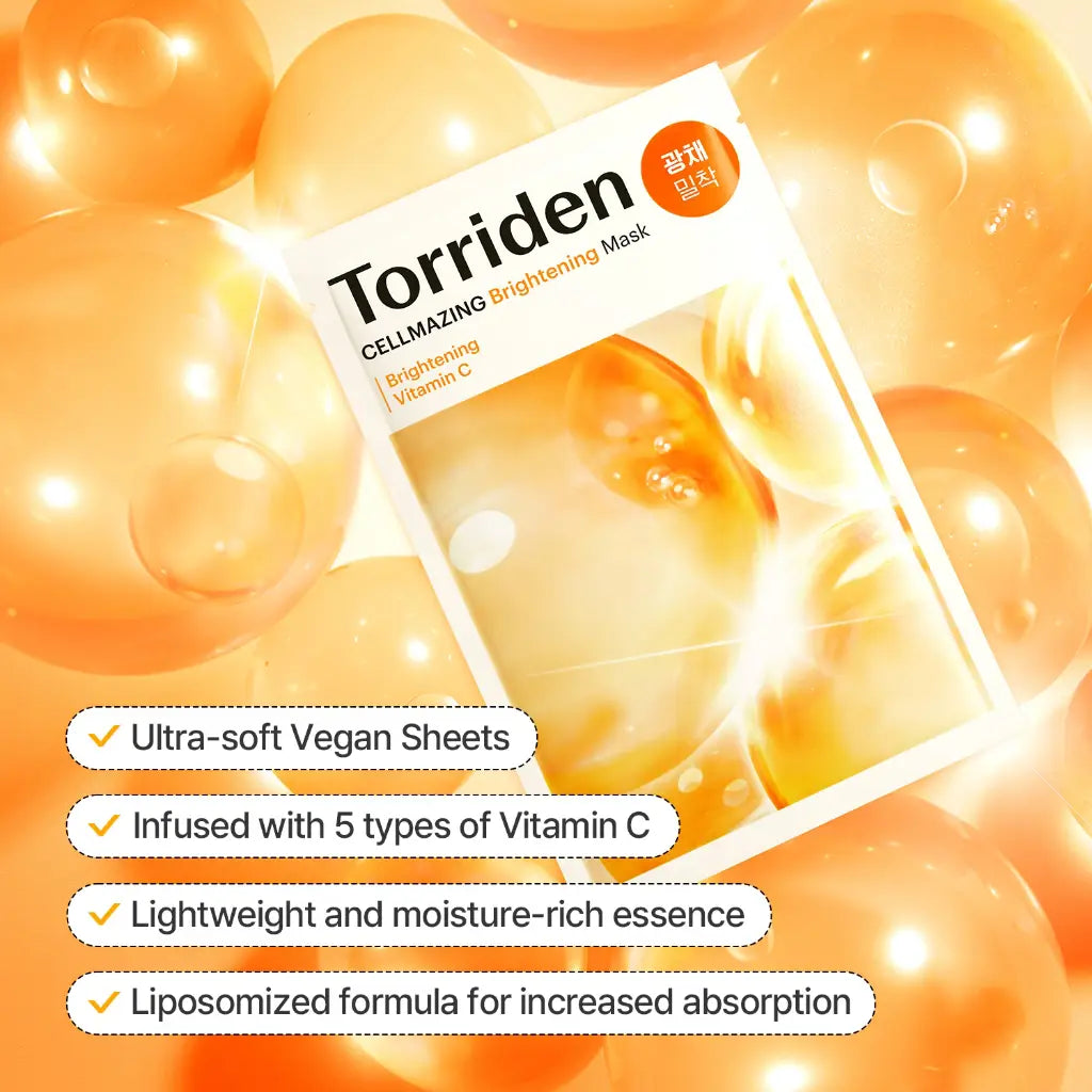Torriden 韓國 維他命C亮白安瓶面膜 10片