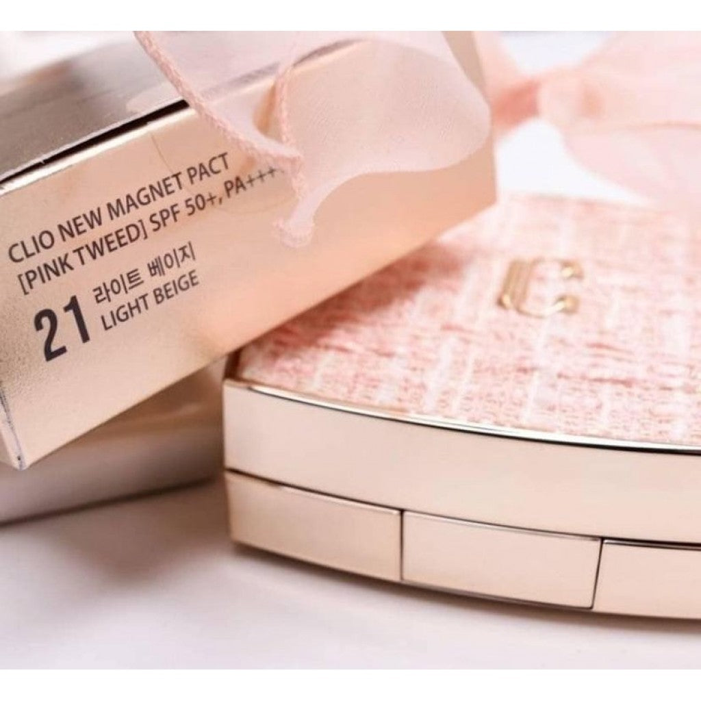 Clio Kill Cover Magnet Pact Tweed Limited Collection (#21 Light beige)