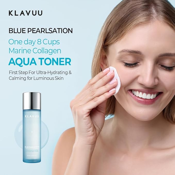 Klavuu Blue Pearlsation One Day 8 Cups Marine Collagen Aqua Toner 140ml