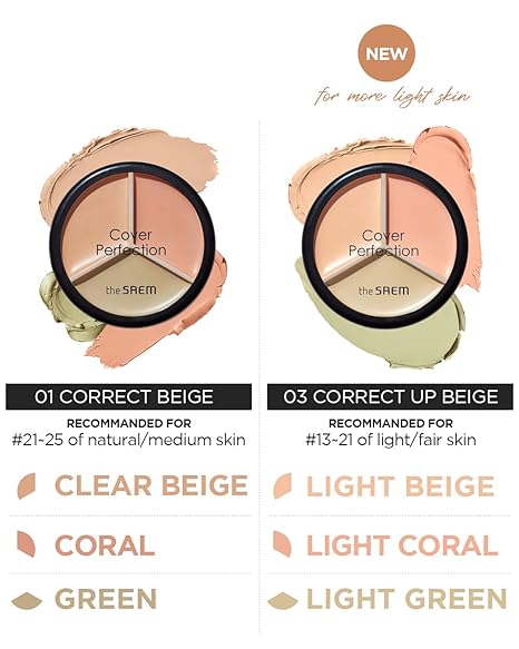 The Saem Cover Perfection Triple Pot Concealer 4.5g