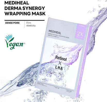 MEDIHEAL 韓國 A醇xLHA雙效毛孔緊緻面膜 4片