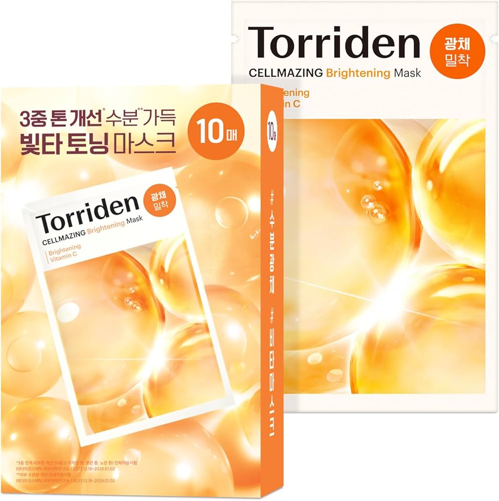 Torriden 韓國 維他命C亮白安瓶面膜 10片
