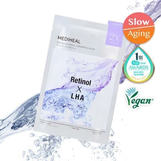 Mediheal Retinol X LHA Pore Care Derma Synergy Wrapping Mask 4ea