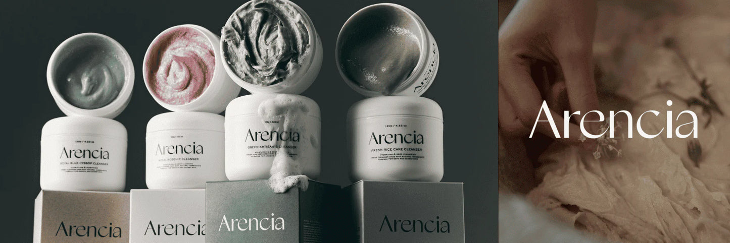 Arencia 韓國  藍色香蜂草米淨透年糕潔面乳 (清潔毛孔髒污) 120g