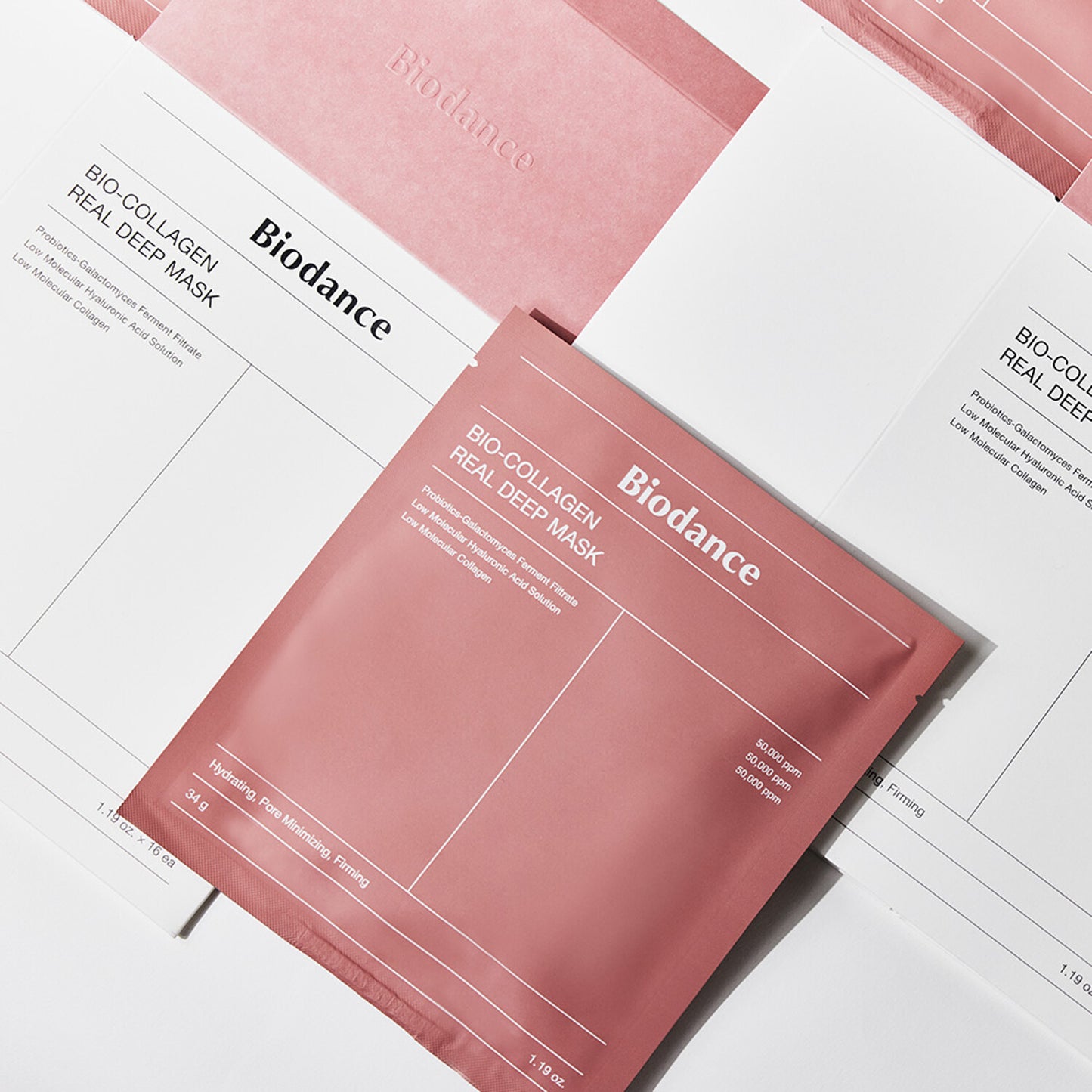 BIODANCE Bio-Collagen Real Deep Mask, Hydrating Overnight Hydrogel Mask, Pore Minimizing, Elasticity Improvement, 34g x4ea