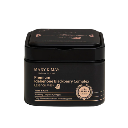 MARY & MAY Premium Idebenone Blackberry Complex Essence Mask 20ea/250g
