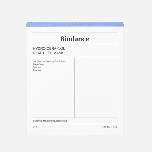 BIODANCE Hydro Cera-nol Real Deep Hydrogel Mask 34g x 4ea