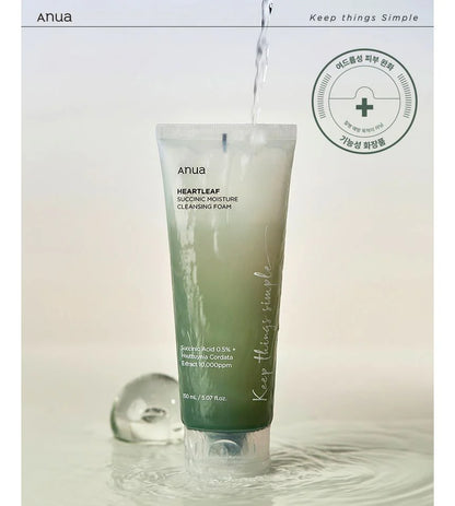 ANUA Heartleaf Succinic Moisture Cleansing Foam 150ml