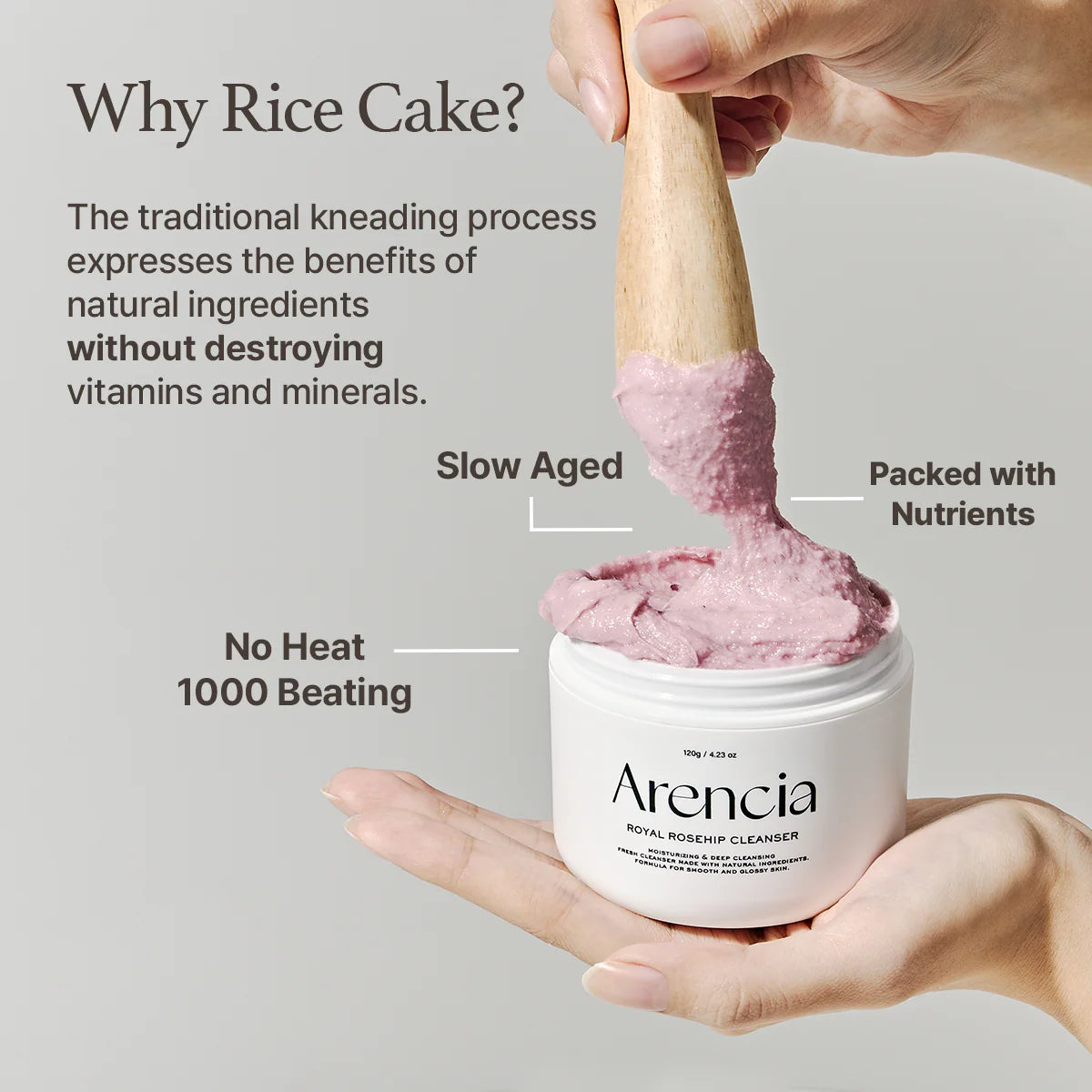 Arencia 韓國  皇家玫瑰果年糕潔面乳 (舒緩紅腫&減少白頭粉刺) 120g