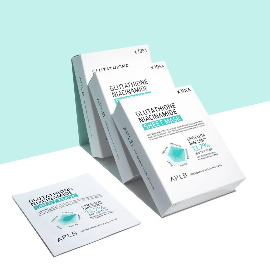 APLB Glutathione Niacinamide Sheet Mask 10ea