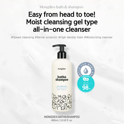 Mongdies Bath & Shampoo 400ml