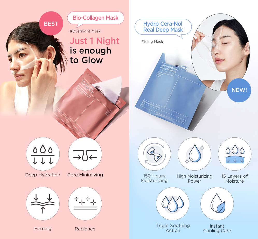 BIODANCE Hydro Cera-nol Real Deep Hydrogel Mask 34g x 4ea