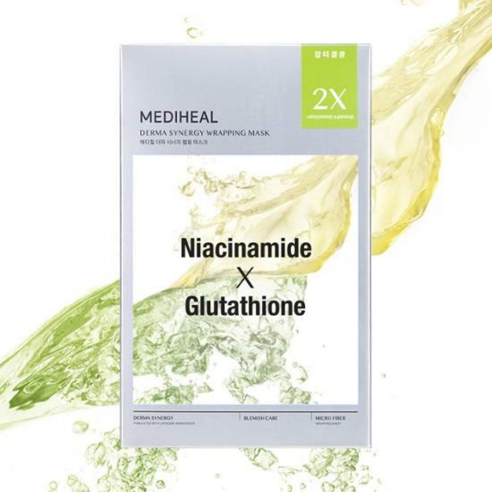 MEDIHEAL 韓國 B3xGSH 雙效修護提亮面膜 4片
