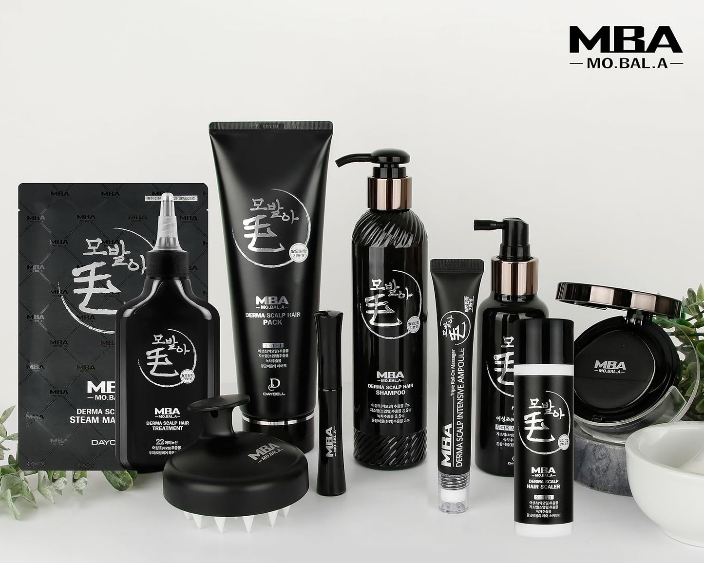 【套裝優惠】Daycell MBA MoBalA 魚腥草防脫髮洗頭水 230ml + 升級版魚腥草 生髮黑髮精華滾珠 20ml