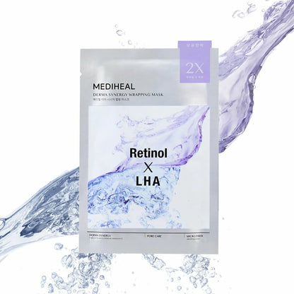 MEDIHEAL 韓國 A醇xLHA雙效毛孔緊緻面膜 4片