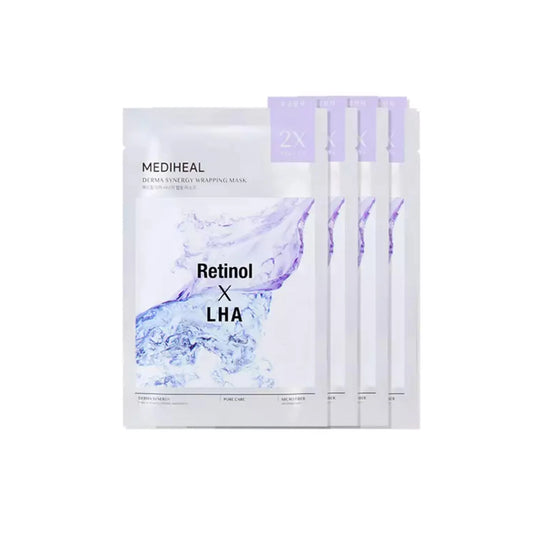 Mediheal Retinol X LHA Pore Care Derma Synergy Wrapping Mask 4ea