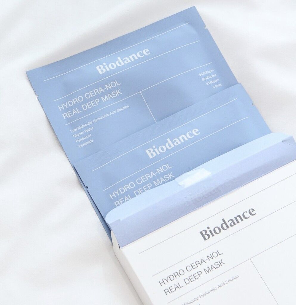 BIODANCE Hydro Cera-nol Real Deep Hydrogel Mask 34g x 4ea