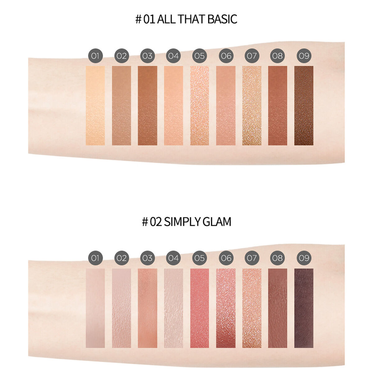 IM'UNNY Multi Eye Shadow Palette (#02 Simply Glam) 8.1g