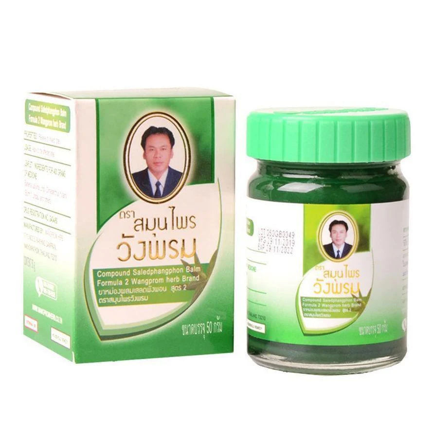 WANG PROM Thai Herbal Massage Green Balm (Anti-Itch For Insect Bites) 50g