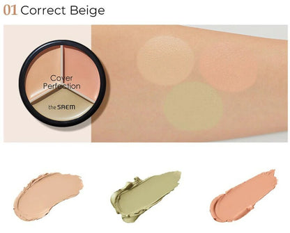 The Saem Cover Perfection Triple Pot Concealer 4.5g